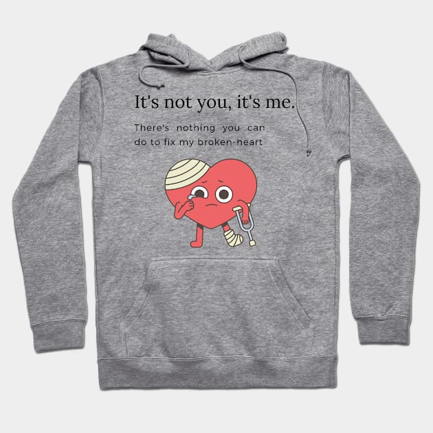 Broken Heart Hoodie by Say What You Mean Gifts